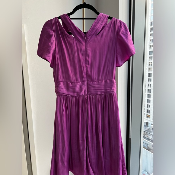 Anthropologie flowy purple dress - Picture 3 of 5